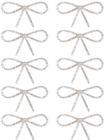 DiamantSchleifen-Brosche, Elegante Anstecknadel, Funkelnde Kette, Anzug-Kleid-Anstecknadel, Kleiderzubehör für Kleider, Schuhe, Kopfbedeckungen, 5,5 X 2,8 Cm