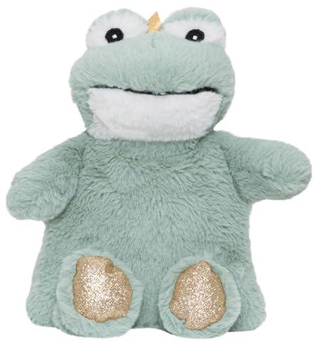 PLIC - Doudou Bouillotte Sèche Micro-Ondes | Peluche Grenouille Chauffante | Chaud & Froid | Soulage Coliques & Bobos | Billes Naturelles | Housse Lavable