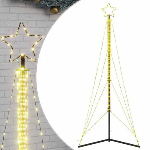 vidaXL LED Weihnachtsbaum 483 LEDs Warmweiß 240 cm
