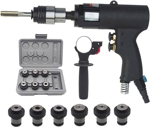 Pistolet à taraudage à air - M3 M3-M12 Machine de taraudage pneumatique pour Acier, Fer, cuivre, Aluminium, Plastique - Accessoires de Tampon à air Portable