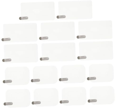 Mobestech 16 pièces Film Électrostatique pour Caméra de Tableau Bord Lot de Autocollants pour Pare Brise Installation Flexible et Facile à Retirer Convient Aux Surfaces de