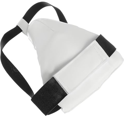 Alipis Protezione Inguinale per Fissaggio Strappo Guardiaschiena Traspirante in PU e Plastica ABS Resistente per Taekwondo Karate e Sport da Combattimento