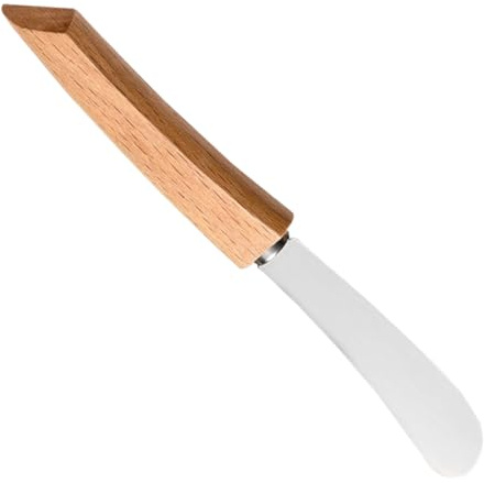 BESPORTBLE Espátula para Mantequilla Pequeña de Acero Inoxidable Mango Ergonómico, Raspador Multifunción para Untar Mermelada y Queso, Utensilio de Cocina Portátil para Uso Doméstico