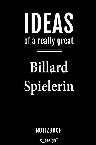 Notizbuch für Billard Spieler / Billard Spielerin: Originelle Geschenk-Idee [120 Seiten liniertes blanko Papier]