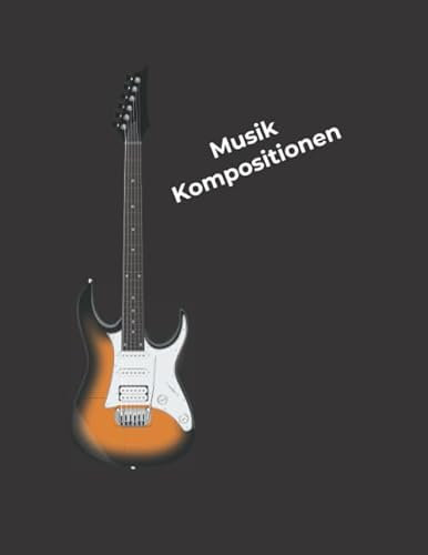 Notenheft - Musik Kompositionen: ca. A4, Notenblätter und karierte Blätter für Kompositionen und Texte für Musiker, Songwriter, Komponisten