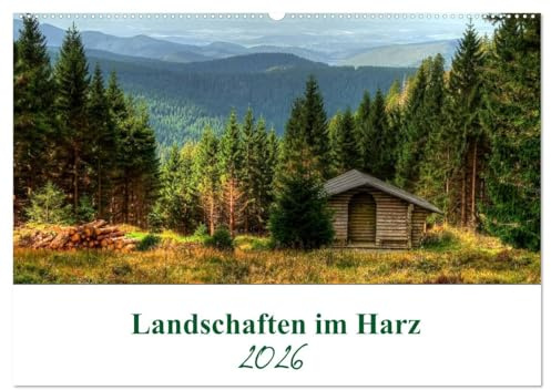 Landschaften im Harz (Wandkalender 2026 DIN A2 quer), CALVENDO Monatskalender: Impressionen aus dem Harz, das Land der Märchen und Sagen, in der Mitte Deutschlands. (CALVENDO Natur)