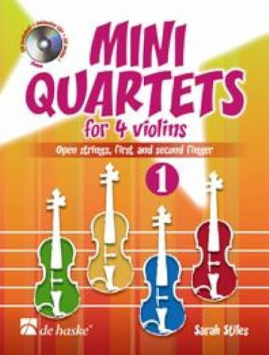 Mini Quartets 1 for 4 Violins: Open Strings, First and Second Finger