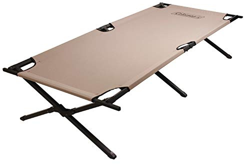 Coleman Trailhead II Large Folding Cot with Easy Setup & Takedown, Supports Adults up to 6ft 2in or 300lbs, Great for Camping, Lounging, Elevated Sleeping, Guests, & More