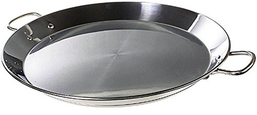 Guison 070990 Paella-Pfanne aus Edelstahl mit Sandwichboden, 32 cm, Nicht zutreffend
