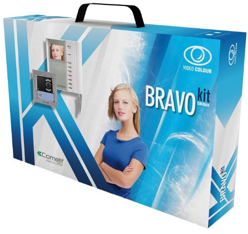 BRAVOKIT MONOFAMILIARE COLORI. PULSANTIERA IKALL (COMELIT cod. 8184I)