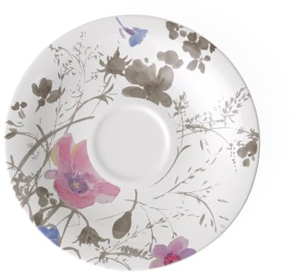 Villeroy & Boch Mariefleur Piattino, 19 cm, Porcellana Premium, Gris