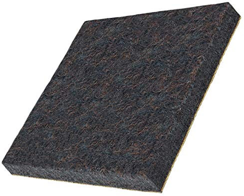Adsamm® / 4 x Deslizadores de Fieltro autoadhesivos/Marrón / 45x45 mm/Cuadrado/Patines de Fieltro para Muebles de 5,5 mm de Grosor
