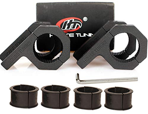 House Tuning Round Bar Clamp Bracket Kit - Pack 4 Clamps, Roof Cage Holder for 1 1/8 Bar