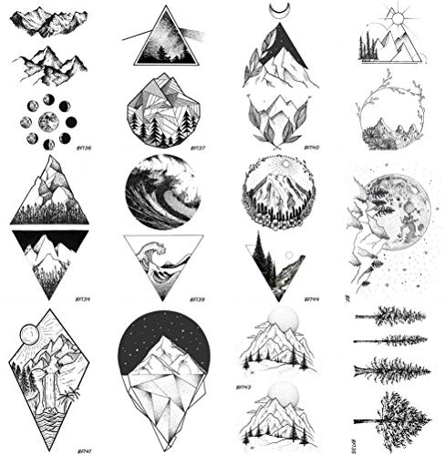 COKTAK 9 Blätter 88+ Festival Goldene Tattoo, Damen Mädchen, Fake Klebe Metallic Temporäre Tattoos Zum Aufkleben Schädel Elefant Lotus Mond, Gold Glitzer Klebetattoos Erwachsene, Frauen