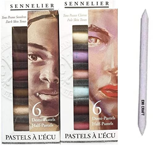 Sennelier Set 12 Medios Pasteles Secos Suaves à l'Écu - Retrato (Importación de Francia)