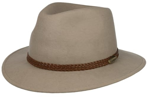 Lierys Sombrero Plegable Fieltro Impermeable Hombre Made in Italy Otoño Invierno