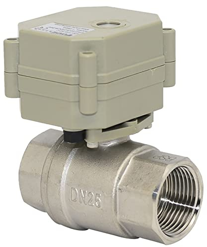 1 AC/DC9~24V DN25 Fünf Draht Steuerung Normalerweise geschlossen Edelstahl Motorisches Kugelhahn mit Positionsanzeige