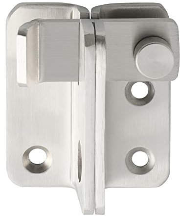 SAYAYO Türriegel Edelstahl Riegelschloss Klein Schlossriegel Abschließbar mit Vorhängeschloss Loch Riegel für Tor, Fenster, Zaun, Nach Rechts öffnen, EMS3006R-LS