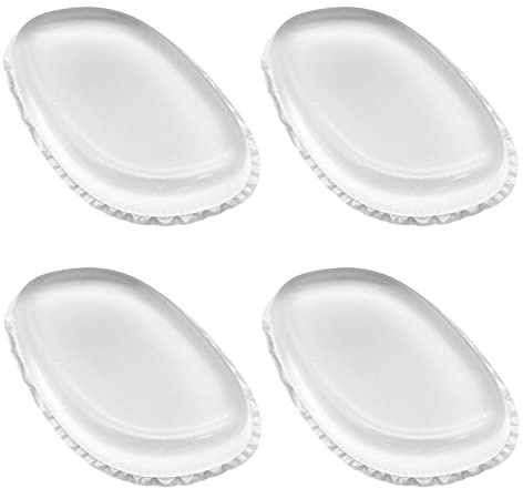 4 Pieces Silicone Makeup Sponge Silicone Makeup Blender Washable Premium Quality Gel Foundation Makeup and Puff for Liquid Primer Foundation Cream Contour or Concealer