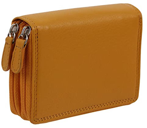 Golunski Leder Uni Kreditkarte Concertina Geldbörse, gelb, Casual
