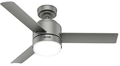 Hunter Fan Company 51845 Gilmour Ventilatore da soffitto, argento opaco
