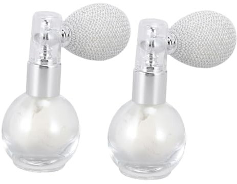 TOVINANNA Highlighter Glitter Spray Körper Sprayer Set 2 Pack Schimmer Weiß Highlight Flasche