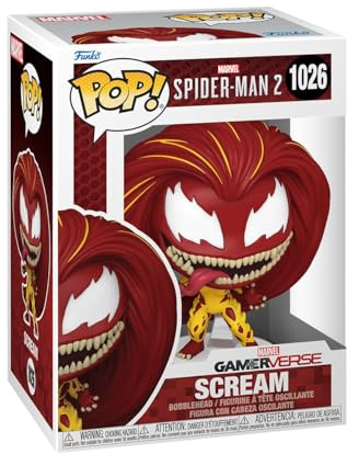 Funko POP! Games: Spider-Man 2 - Scream Suit | Offizielles Gaming Merch - Vinyl Sammelfigur als Regal Deko - Geschenkidee zum Geburtstag für Fans und Sammler
