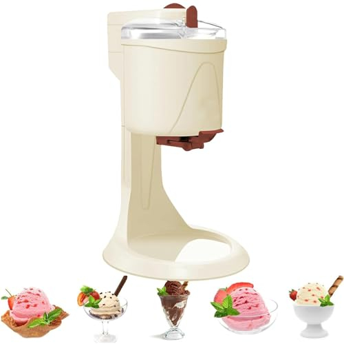 RayGenius Soft Serve Máquina de Helados, Hogar DIY Cocina Automática Mini Fruta Soft Serve Máquina de Helados, Yogur Sr. Whippy Helados para el Hogar DIY Cocina