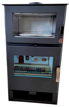Generisch Kaminofen INOX Backfach 9kW, FV-02