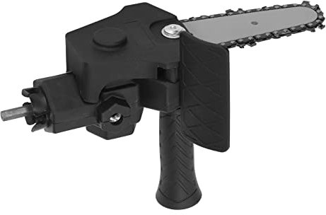 Chainsaw Conversion Head Adapter, Stainless Steel Plastic Handle, Electric Drill to Saw Adapter Convert Electric Drill Into Electric Chainsaw (for 4in Electric Drill)