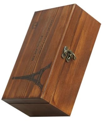 IWOWHERO Cofanetto Cucito Vintage con Accessori Scatola per Strumenti da Cucito Portatile per Lavori Manuali e Ricamo Contenitore per Filo e Aghi per Appassionati di Fai da Te e Progetti
