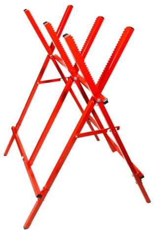 Log Cutting Stand Portable Folding Sawbuck Adjustable Log Sawhorse Lightweight Log Wood Cutting Saw Horses Stand Adjustable Saw Horse Brackets