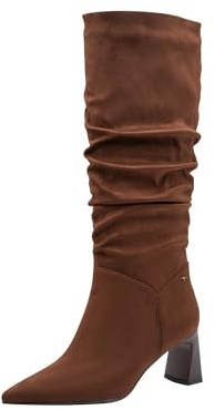 Tamaris Femme Damen Long Boot Heel 1-25507-45 Botte Haute Jusqu'au Genou, Muscat, 39 EU
