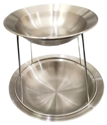 HuadaXtai Ensemble de Présentoirs à Fruits de Mer à 2 Niveaux pour La Présentation des Collations, Bassin Profond