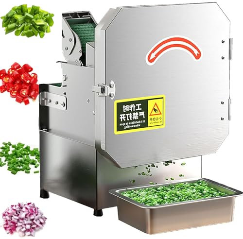 Electric Vegetable Cutter Set, Commercial Vegetable Chopper, Food Processor & Chopper Machine, for Pepper, Chopped Green Onions, Onion,Coriander,Leeks,Shredded Ginger,Beans,Celery