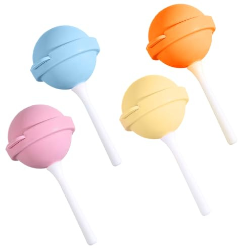 In Silicone Per Ghiaccioli | Formine Per Ghiaccioli A Forma Di Lecca Lecca | 4 Pezzi Stampo Colorato Sformatura Facile Riutilizzabile Per Cioccolato Cakesicles Dolci Fatti In Casa