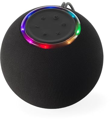 INTEMPO Aria Wireless Speaker 20W With Bluetooth | USB, TF Card And AUX Inputs, Up To 13 Hour Playtime, USB-C Charging, 5 LED Light Modes, 25 m Wireless Range
