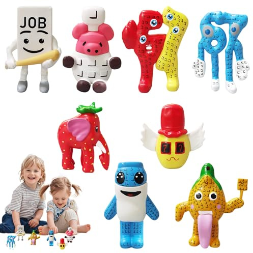 lunule Steal a Brainrot Peluche Set da 8 di Simpatici e Divertenti Italian Brainrot Figurine Personaggi Morbidi Giocattoli in Peluche Ispirati ai Personaggi del Meme Ideali come