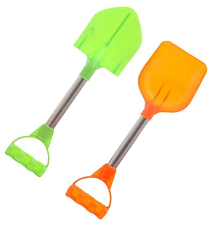 FUNOMOCYA Lot de 2 Pelles à Sable pour Garçon et Filles en Plastique, Petite Taille et Légères, Couleur Aléatoire, de Plage Bac à Sable et Jeux Extérieurs