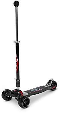 Micro Kickboard Monster mit austauschbarem T-Griff , Schwarz