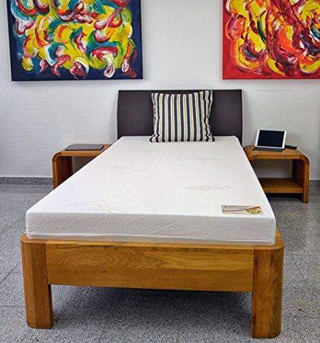 Dinaflex Matelas 115X190 MÉMOIRE DE Forme Marthe Aloe ÉPAISSEUR 17 CM,Housse Aloe Vera.FABRIQUÉ en Allemagne