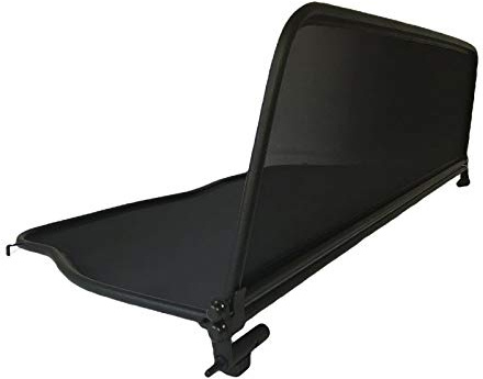 PureWind Windschott kompatibel mit BMW E30 3er Baujahr 1988-1993 (Schwarz) – Windschott Universal mit Schnellverschluss ohne Tasche