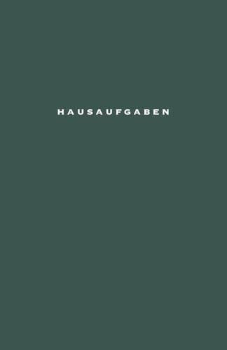Hausaufgabenheft DIN A5: Schlicht & Günstig | Für Schüler in Grundschule und weiterführenden Schulen | Ideal für den Schulalltag