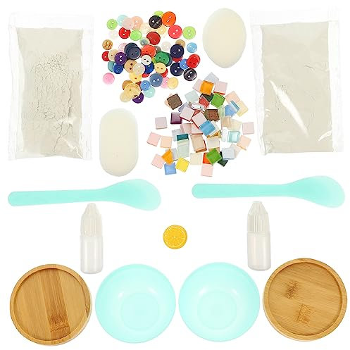 DIYEAH 2 Set di Piastrelle A Mosaico Kit per Lavori Artistici E Creativi per Bambini Sottobicchieri Decorativi per La Casa A Mosaico