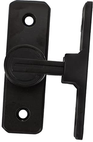 NUOBESTY Loquet de Porte de Grange Rotatif en Acier Inoxydable, 90° pour Portillon et Serrure de Porte Intérieure, Gâche à Verrouillage