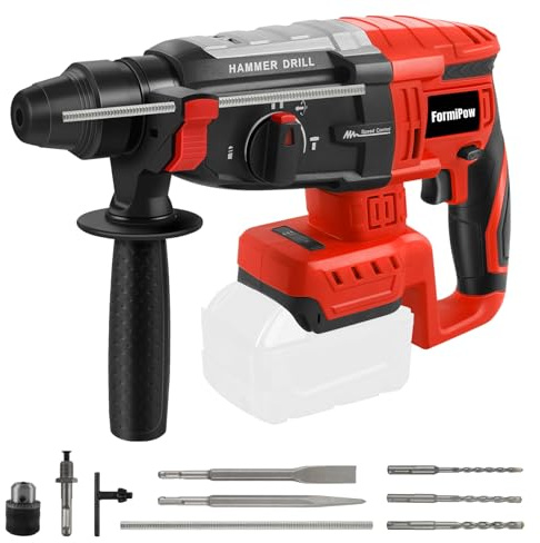 FormiPow SDS Plus Rotary Hammer for Milwaukee M18 Battery (No Battery)