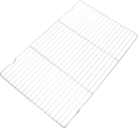 Mobestech Draht Kühlrost Aus Edelstahl Kühlnetz Zum Backen Und Grillen Backrost 44x29cm Mit Füßen Vielseitiges Haushalts Drahtgestell Für Kuchen Brot Und Abtropfen
