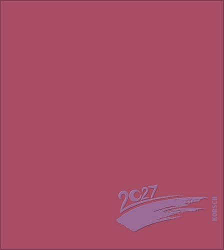 Foto-Malen-Basteln Bastelkalender bordeaux 2027: Fotokalender zum Selbstgestalten. Do-it-yourself Kalender mit festem Fotokarton. Edle Folienprägung. Format: 21,5 x 24 cm