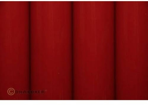 Oracover 21-023-002 Bügelfolie (L x B) 2 m x 60 cm, Ferrari-Rot, 1 Stück