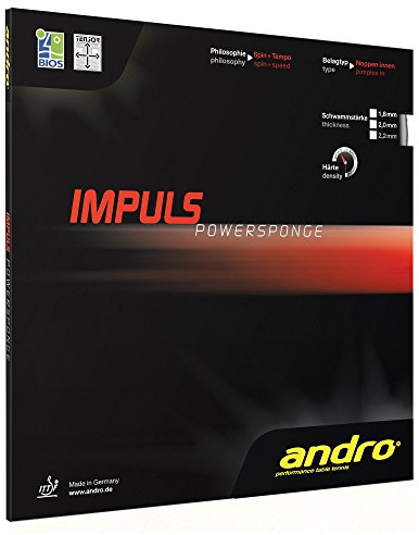 Andro Belag Impuls Powersponge, rot, 1,8 mm